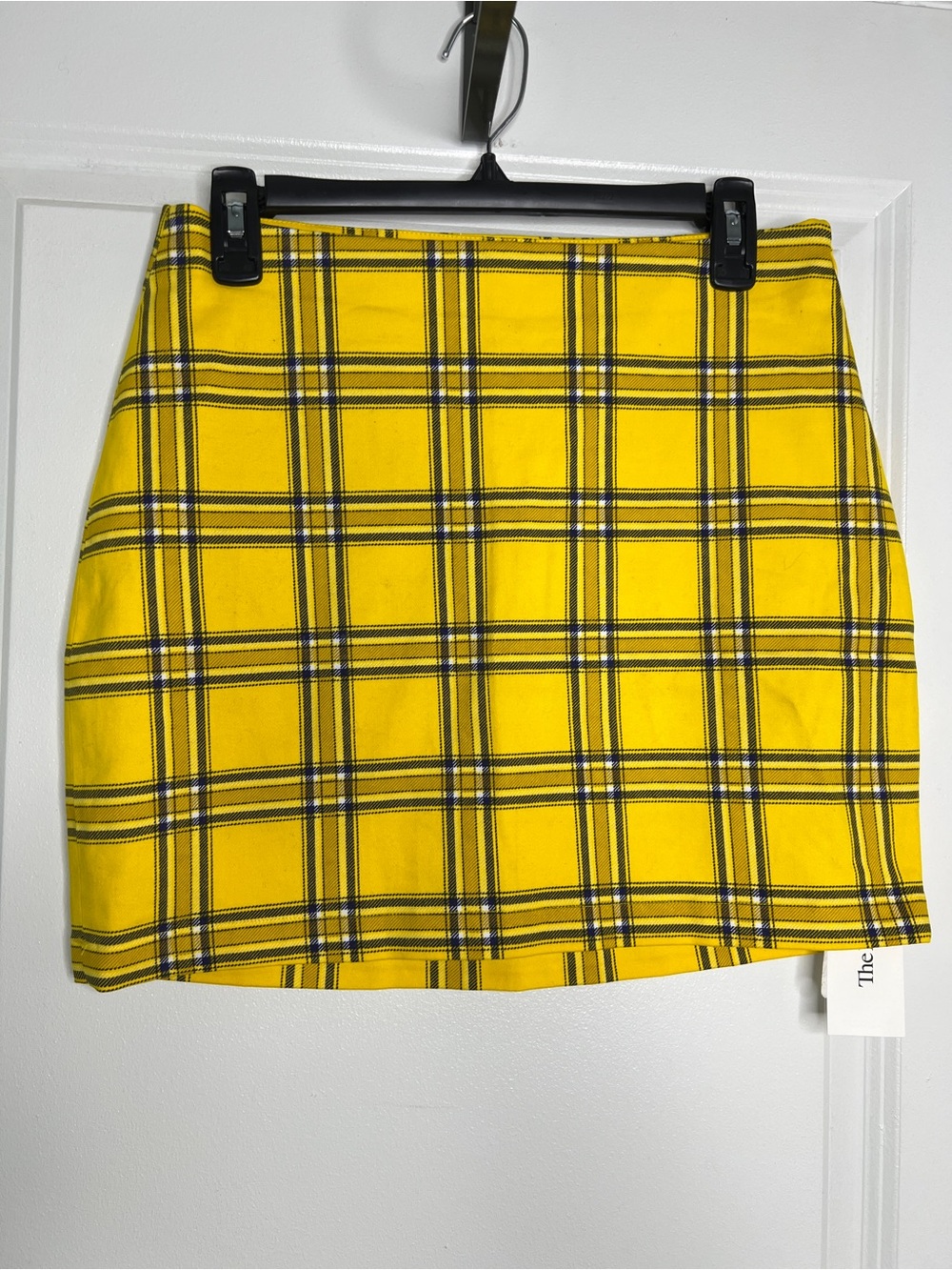 GUESS Originals Yellow Plaid Mini Skirt 90s Clueless Preppy Tartan High Rise M